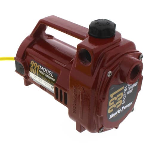 1/2 HP Portable Aluminum Transfer Pump – 115V, 20 ft Cord, Garden Hose Connection