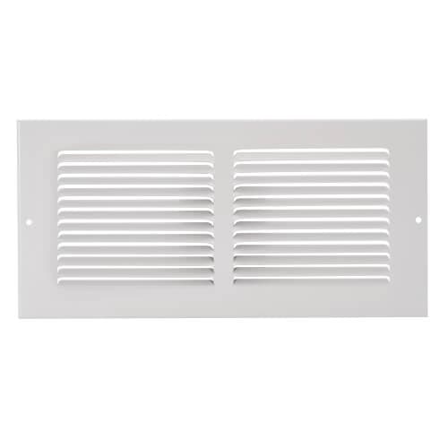 Steel Supply Air Register – 4" x 10", White