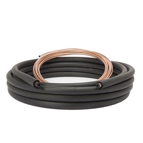 1/4" & 3/8" x 50 ft Insulated Copper Mini-Split Line Set