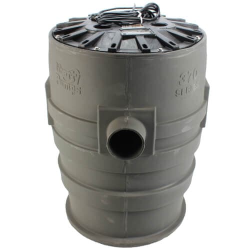 1/2 HP Sewage Pump System - 115v - 2" Discharge - 21" x 30" Basin w/ ALM-2 Standard Indoor Alarm